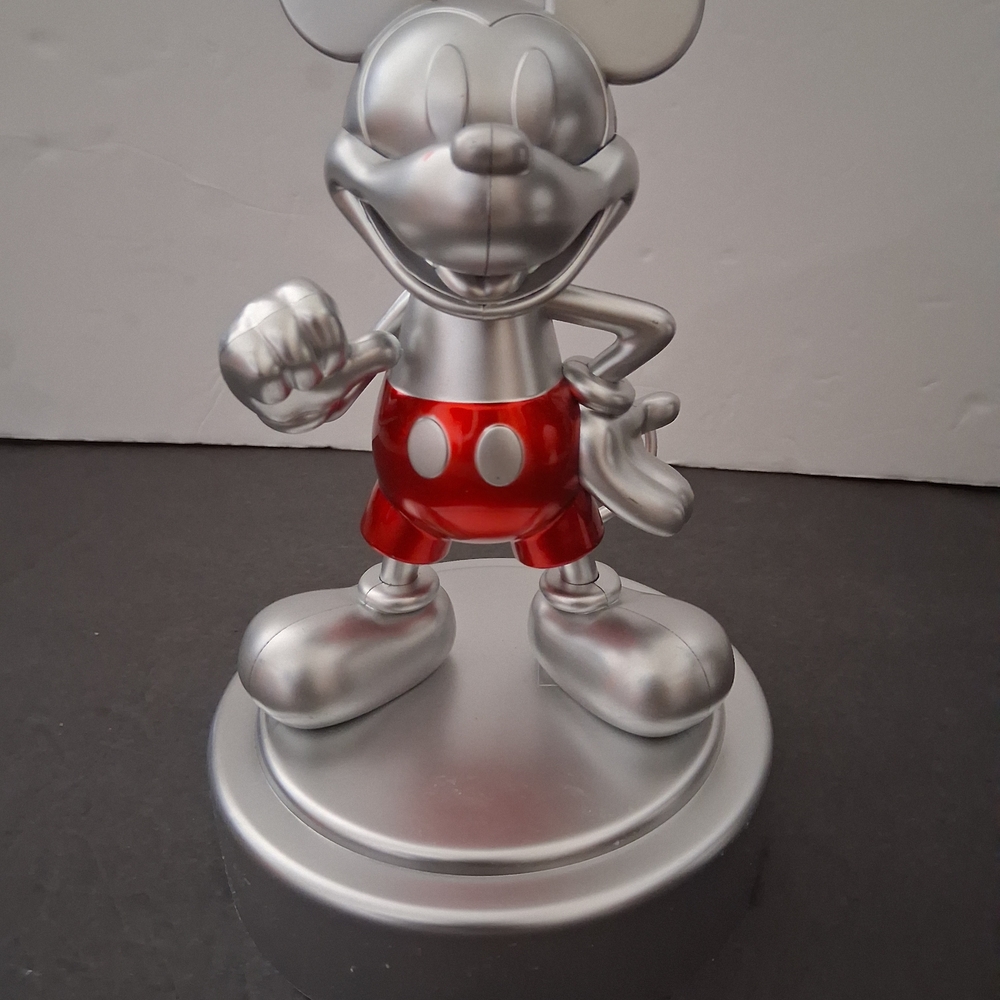 Disney Silver and Red Mickey Mouse Figurine